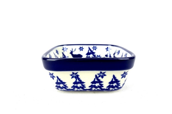 428 Bunzlau vierkant schaaltje 9,5 x 9,5 cm 1931X Rudolph 428 Kleine vierkante schaaltjes 9,5 x 9,5 cm